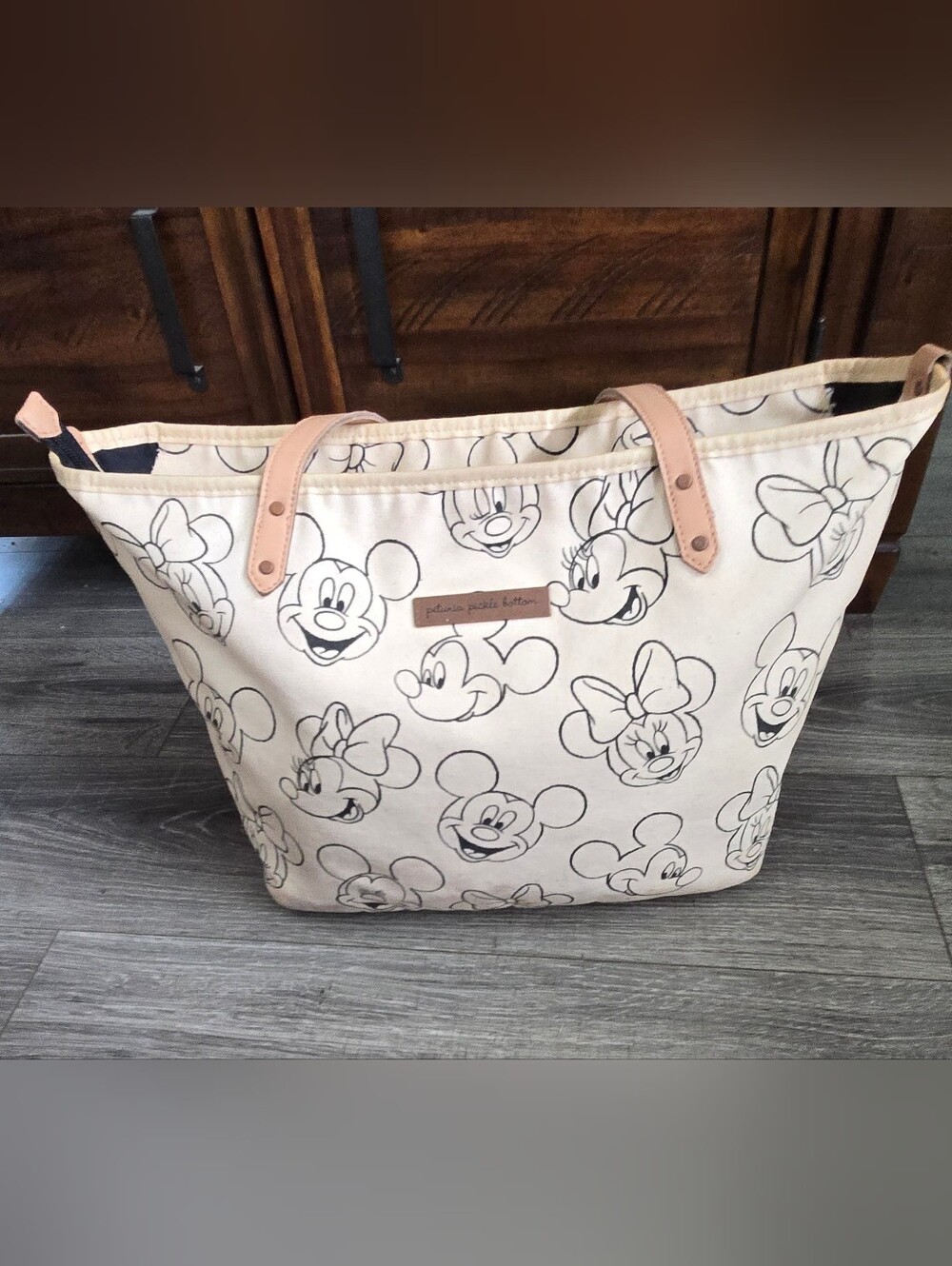 Petunia Pickle Bottom Disney Mickey Minnie Sketchbook Downtown Tote Diaper Bag